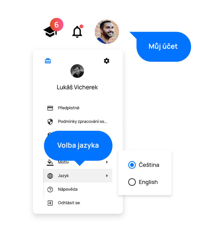 Změna jazyka